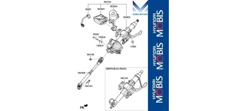 MOBIS COLUMN ASSY-STEERING SET FOR KIA SORENTO 2014-17